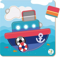 Kinderpuzzle Dampfschiff DODO