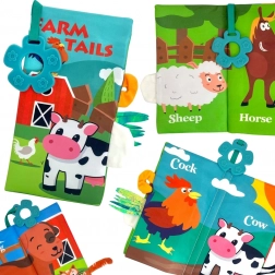 Stoffbuch mit Tier-Schwänzchen WOOPIE baby