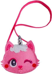 Kreativset – kleine Filztasche mit Kätzchen, rosa