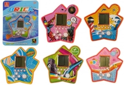 Taschen-Elektronikspiel Tetris in Sternform – orange