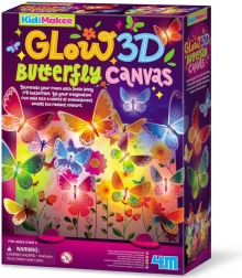 KidzMaker leuchtende 3D-Schmetterlingsleinwand