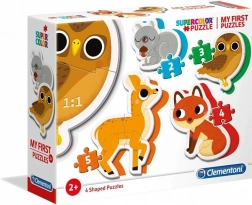 Clementoni Mein erstes Puzzle Waldtiere 4-in-1