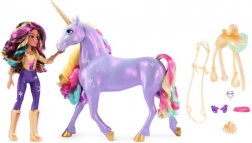 Unicorn Academy leuchtendes Einhorn Wildstar mit Puppe Sophie