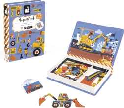 Janod Magnetbuch Magnetibook Auf der Baustelle