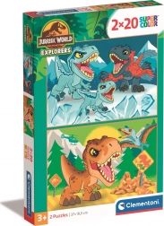 Puzzle 2x20 Teile Jurassic World