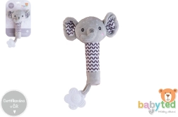 Plüsch-Quietsch- und Beißspielzeug Elefant BABYTED 25 cm
