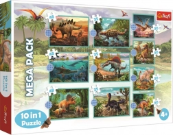 Puzzle 10-in-1 Dinosaurier