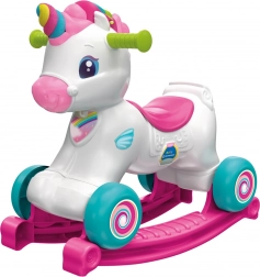 CLEMENTONI BABY Interaktives 3-in-1 Einhorn-Rutschfahrzeug