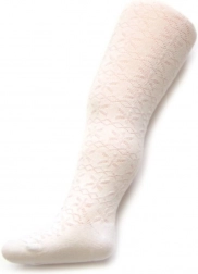 Kinder Jacquard-Strumpfhose New Baby weiß