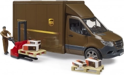 UPS-Lieferwagen Bruder MB Sprinter mit Figur und Zubehör