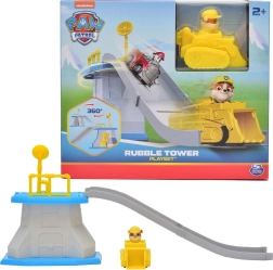 Paw Patrol Mini-Turm mit Abfahrt und Rubble-Fahrzeug