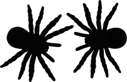 Dekorative Spinnen 11 cm – Set mit 2 Stück