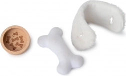 Hündchen Jules im Körbchen