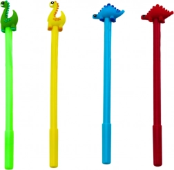 Dinosaurier-Kugelschreiber Kappe Schwarze Mine Mix Rot Grün 0,5 mm