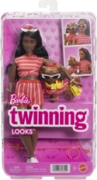Barbie Twinning Looks Puppe und Hund mit Zubehör