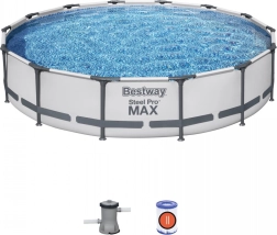 Bazén Steel Pro MAX 427x84 cm Bestway 3v1 mit Pumpe und Filter