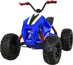Kinderquad Lucky Seven blau mit LED-Lichtern und MP3-USB