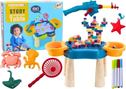 Multifunktionstisch 4-in-1 blau