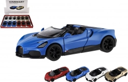 Metallmodellauto Kinsmart Bugatti Mistral 13 cm mit Rückziehantrieb und öffnenden Türen