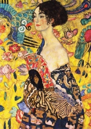 ENJOY Puzzle Dame mit Fächer von Gustav Klimt 1000 Teile