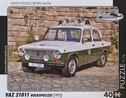 Puzzle RETRO-AUTA VAZ 21011 Volkspolizei 40 Teile
