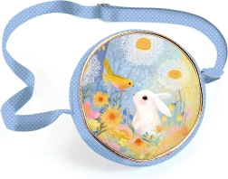 Runde Handtasche Weißes Kaninchen
