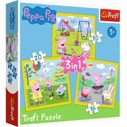 Puzzle 3-in-1 – PEPPA WUTZ – Peppas fröhlicher Tag