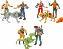 Die Corps-Soldaten mit Waffen und Tier