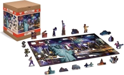 Holzpuzzle New York bei Nacht