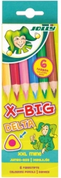 Große dreieckige Buntstifte X-Big Delta 6 Farben
