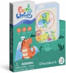 Magisches Wasser-Malbuch Dinosaurier Malbuch mit Block