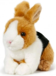 Plüsch-Häschen braun-schwarz-weiß 15 × 17 cm