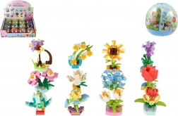 Baukasten Mini-Blumen in Kapsel – kreative Kunststoffblüten 6 cm, Mix verschiedener Arten