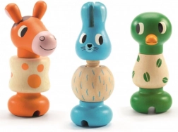 Djeco Schraubbare Holztiere