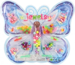 Set aus bunten Kunststoffperlen zum Auffädeln