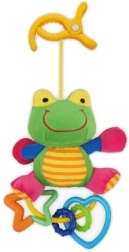 Plüschspielzeug mit Rassel Frosch BABY MIX