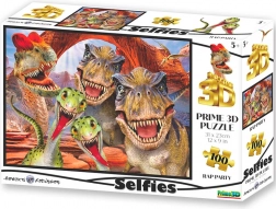 Puzzle Selfie Raptor mit 3D-Effekt, 100 Teile