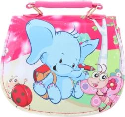 Růžige Kindertasche mit Elefant