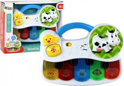 Kinder-Musikpiano mit Tieren, Lichtern und Geräuschen