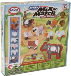 MalBlo Magnetic Mini – Bauernhoftiere, magnetisches Konstruktionsspielzeug für Kinder