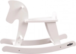 Holz-Schaukelpferd – weiß