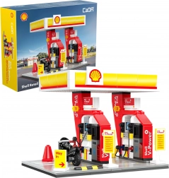Konstruktions-Bausatz CaDA SHELL Tankstelle, 1309 Teile