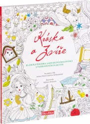 Das magische Buch Die Schöne und das Biest mit Ausmalbildern