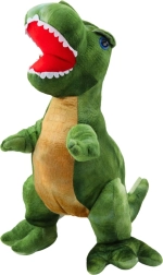 Plüsch Dinosaurier grün mit Lederstruktur