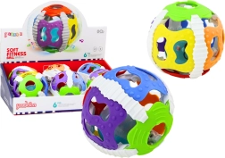 Sensorikball für Säuglinge, Gummi, mit Lichtern und Geräuschen, bunt