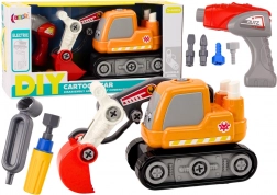 Faltbarer Kinder-Kettenbagger in Orange