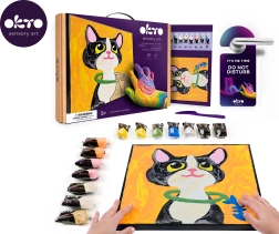Okto Malen nach Zahlen mit Modelliermasse – Katze 29 × 29 cm