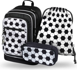 Schulset aus Rucksack, Etui und Beutel Cubic Goal