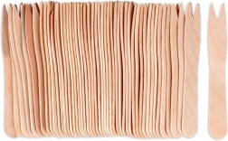 Holz-Gabelspieße für Snacks 8,5 cm, 50 Stk.
