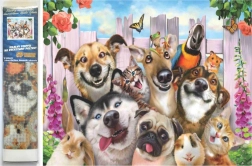 Diamantmalerei Verrücktes Selfie 30x40 cm